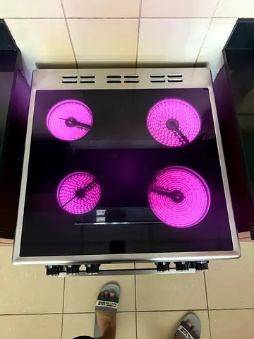 BEKO Used 4-Burner Electric Ceramic Hob - Stainless Frame, Good Working Condition