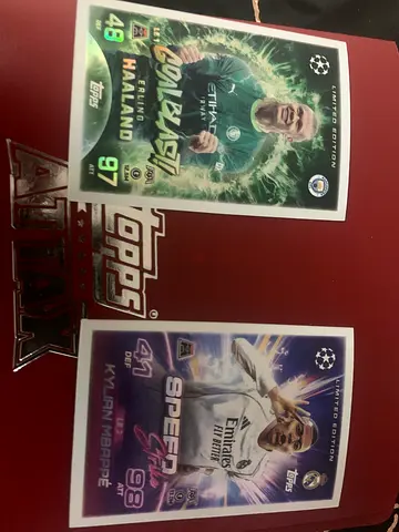 Topps Match Attax Limited Edition Football Cards - Haaland & Mbappé (Pair) one piece 10