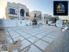 Own a villa for sale in Ajman at an attractive price and with no annual fees. First occupancy, freeh