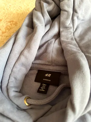H&M blue grey Loose Fit Hoodie - Size S