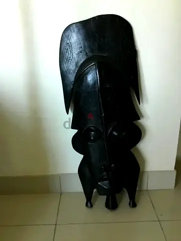 Vintage Wooden African Tribal Mask (70x30 cm)