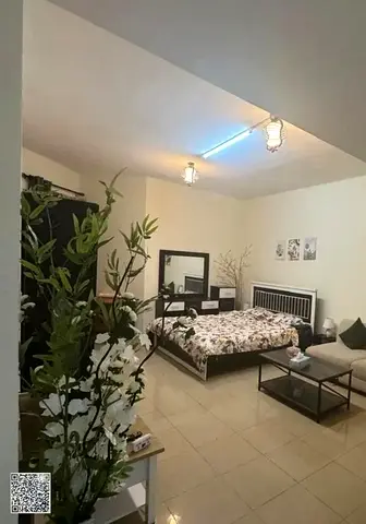 : **Studio with a separate kitchen for sale in Horizon Towers, fully furnished, with access to a gym, swimming pool, kids' play area,