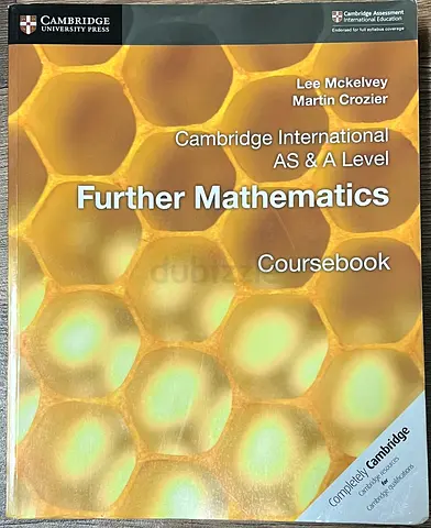 Cambridge International AS & A Level Further Mathematics Coursebook