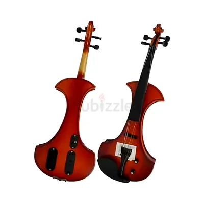 MegArya Electric Violin Student Starter Kit – Full Size 4/4 Silent Electric Violin with Handmade Red