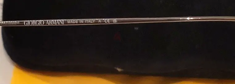 Giorgio Armani eyeglasses frame - slim metal temple, made in Italy