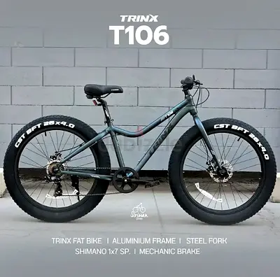 26 inch 7 Speed Fat Bike 100% Assembled Trinx T106