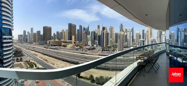 Spacious 2BHK with huge terrace with sheikh zayed view and marina view