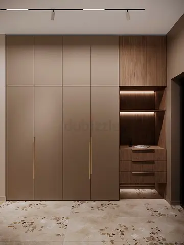 Built-in Modern Wardrobe with Shelves and Drawers - Excellent Condition