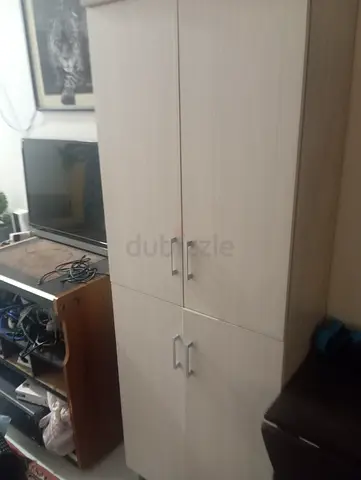 Modern Light Wood Cabinet with Four Doors
