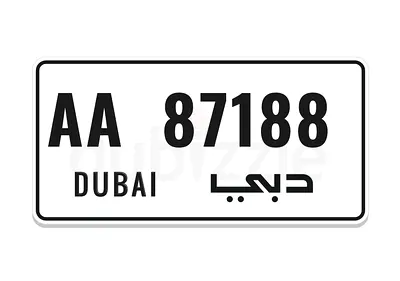 AA87188 | Unique plate number