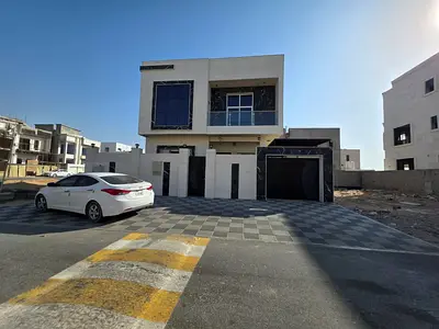 🏡🔥 للإيجار فيلا في العامرة – عجمان | 5 غرف ماستر | مجلس | صالة | غرفة خادمة | 110 ألف