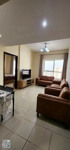 🏡 Available now – Furnished 1-bedroom apartment for annual rent | Garden City – Ajman | First occupant