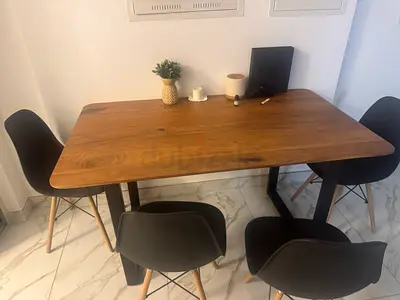 Dining table with seats