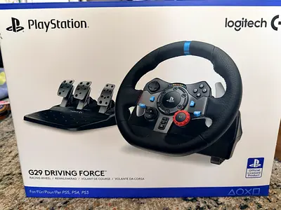 Logitech G29 Driving Force Racing Wheel with Pedals (PS5/PS4/PC)