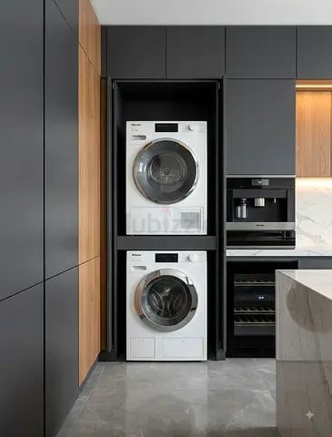 Miele W1 WWI 860 WPS 9kg Washer & T1 TWF760 WP 8kg Heat Pump Dryer – Lotus White