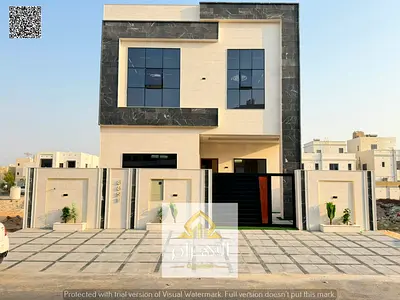 For sale in Al Yasmin: Full natural marble facade | 6 master bedrooms | Two floors and a roof