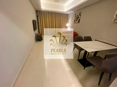 Furnished master 1BR in Gulfa Tower Ajman with 2 bathrooms balcony central AC gym pool and parking all bills included electricity water gas and intern