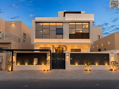 Modern villa with custom finishing, two floors and a roof, 5 master bedrooms, negotiable price, freehold ownership for all nationalities