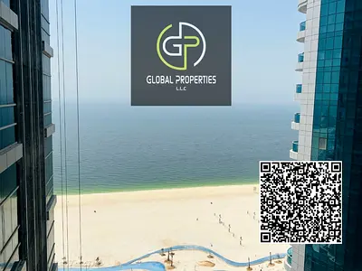 Partial Sea View 2 BHK with Closed Kitchen for Rent in Corniche Tower, Ajman