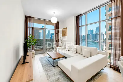 Furnished | Canal and Partial Burj Khalifa View