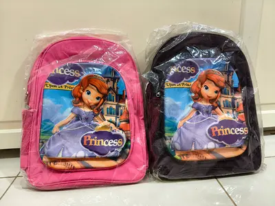 Set of 2 Kids Princess School Bag / Backpacks - Pink and Purple (brand new) Sofia the First