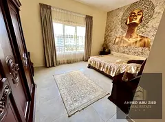Two bedrooms and a living room, fully furnished, in a very prime location on Mohammed Bin Zayed Road