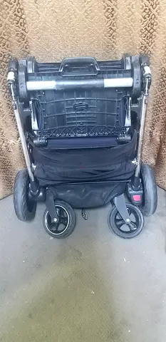 Compact foldable baby stroller/pram - used, good condition