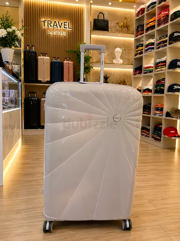 Luggage 32 size largest trolly bag polypropylene 360 spinner wheel with extension zipper