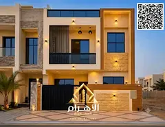 With less than 10% down payment | Own a luxury villa in Al Yasmin, Ajman | 4 master bedrooms G+2 | A
