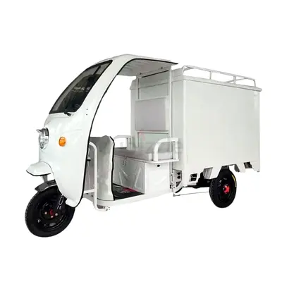 Megawheels Electric Closed Cabin Cargo Scooter Delivery Motorised Tricycle 60 v