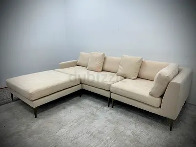Like new condition west elm beige color sofa