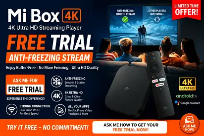 Mi box with stream free UHD quality