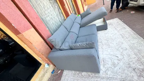 IKEA Esklstuna L Shape Sofa Bed Dark Gray