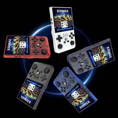 R36MAX Handheld Retro Open Source Gaming Console - Multiple Colors