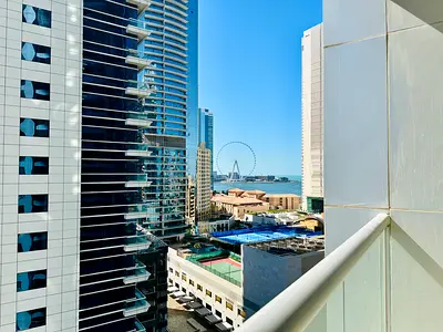 Semi Furnished 1 BHK - Dubai Eye and Marina View - Ready