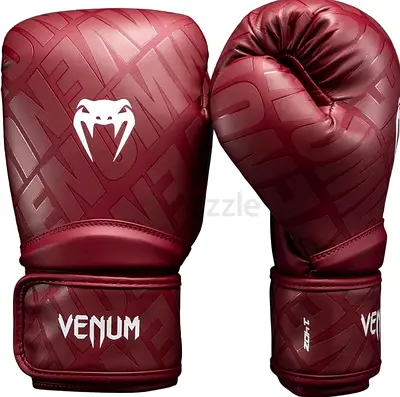 Venum Boxing Gloves - Burgundy, Good Condition 10oz