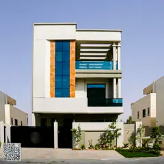 Annual villa for rent in Al Amra, Ajman, featuring 5 master bedrooms and a private elevator inside t