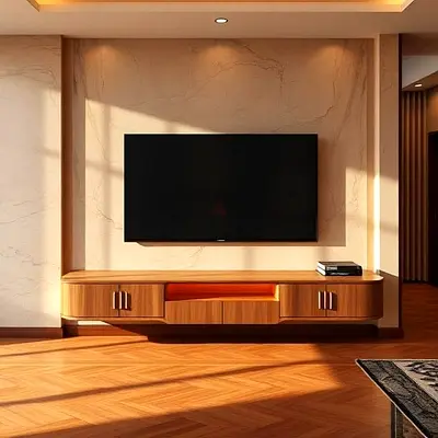 Custom Modern TV Unit & Media Wall | Made-to-Order | Free Delivery & Installation UAE