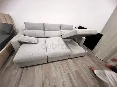 IKEA Esklstuna L Shape Sofa Bed Gray