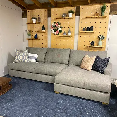 Pottery barn feather filled sofa