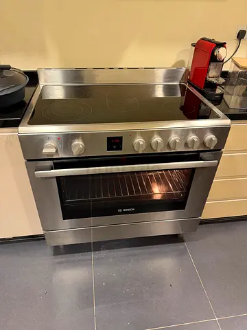 Bosch 90x60cm Electric Cooker perfect condition with Ceramic Hob (Stainless Steel)