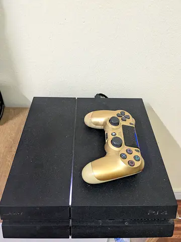 Sony PlayStation 4 FAT MODDED with Gold DualShock 4 Controller