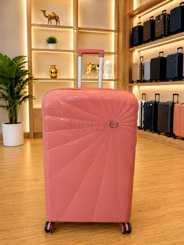 Luggage 32 size largest trolly bag polypropylene 360 spinner wheel with extension zipper