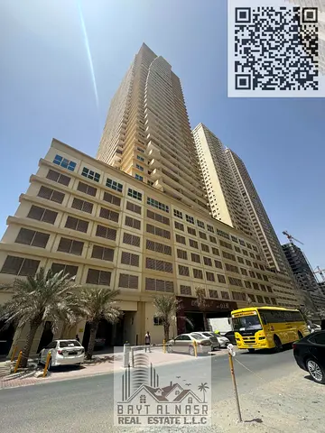 شقة 1 غرفة وصالة واسعة | شرفتان | موقف سيارات | برج لافندر
