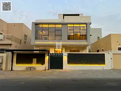 Luxury modern villa for sale in Al Zahia, behind services and directly on the main street. Freehold 