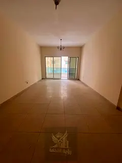 For rent in Al Qasimia Al Nad Sharjah two bedrooms and living room two bathrooms central AC balcony