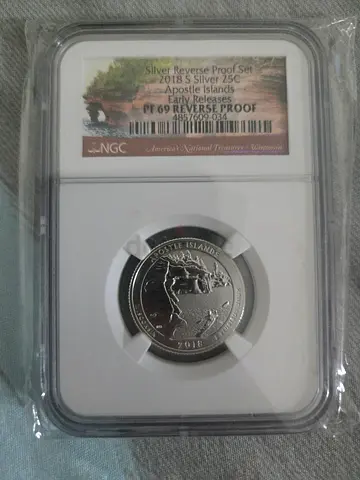 Certified Proof Silver Coin in NGC Slab - Collectible PROOF 69