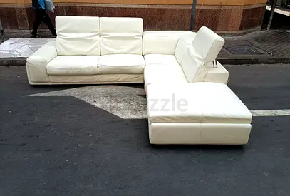 Marina Leather L-Shaped Corner Sofa - Right Chaise, 4-Seater