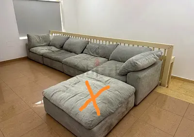 4 piece pan Emirates Pianca Modern feather filled sofa