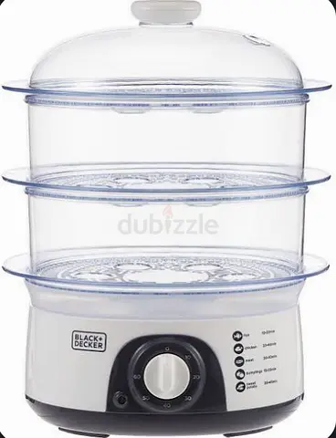 Black + Decker 3-Tier Food Steamer – Like New